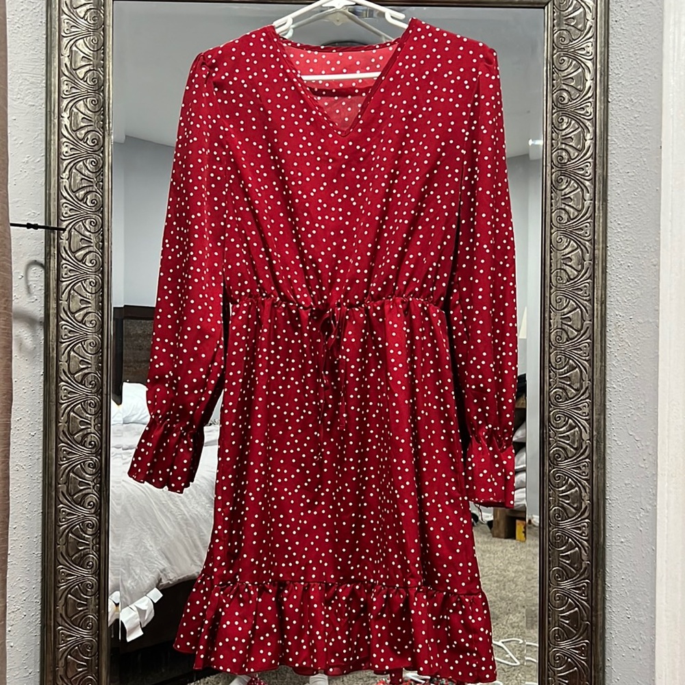 Shein- red dress